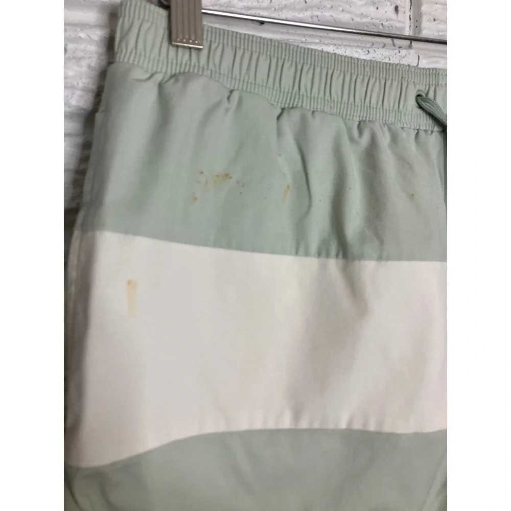 Minnow Swim Shorts Mens L Green Good Colorblock Board Trunks‎ Drawstring
